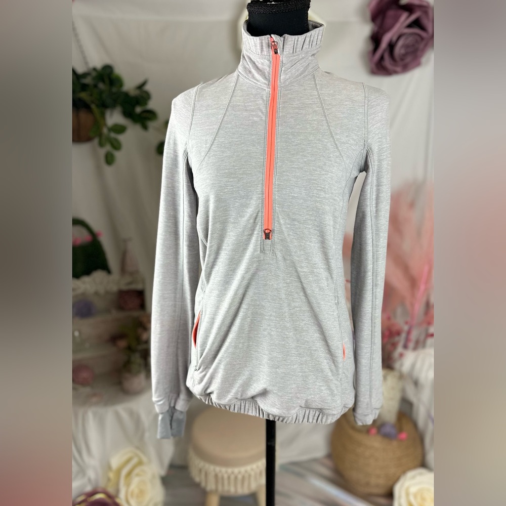 Lululemon Forthright Half Zip Jacket In Heather G… - image 3
